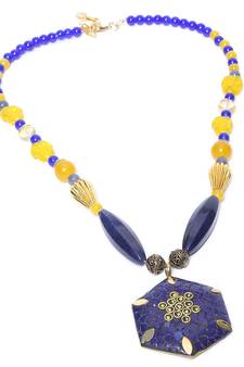Multi-colored Designer Beaded Necklace ACNX33