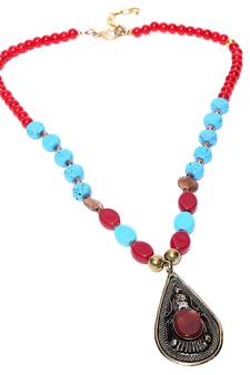 Multi-colored Designer Beaded Necklace ACNX43