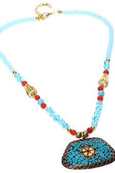Multi-colored Designer Beaded Necklace ACNX44