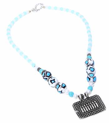 Multi-colored Designer Beaded Necklace ACNX46 1