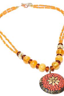 Multi-colored Designer Beaded Necklace ACNX48