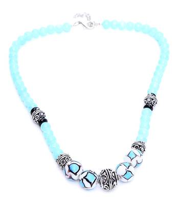 Multi-colored Designer Beaded Necklace ACNX54 1