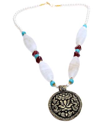Multi-colored Designer Beaded Necklace ACNX65 1