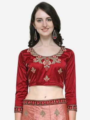 Pink Embroidered Silk Semi Stitched Lehenga 3