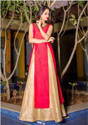 Pink stone pure taffeta salwar 1