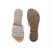Trends & Trades Womens Hand-Woven Laser Cut Genuine White Leather Flats 