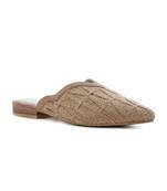 Trends & Trades Womens Natural Hand Crafted Flat Jute Mules Shoes