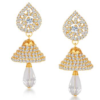 Gold diamond earrings 1