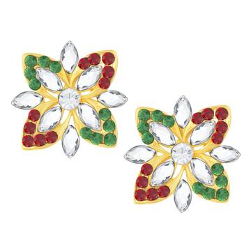 Gold diamond earrings 1