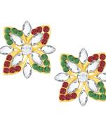 Gold diamond earrings