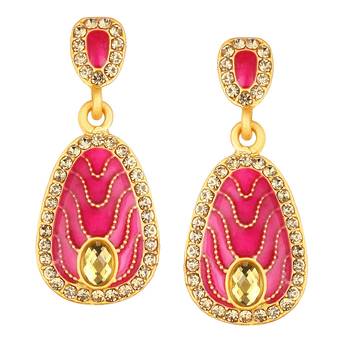 Gold diamond earrings 1