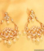 Kundan & Pearl Chand Baali Dangler