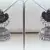 Tribal german silver jhumka earring