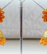 ETHNIC ORANGE PACHCHI JHUMKA