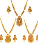 Gold diamond necklace-sets
