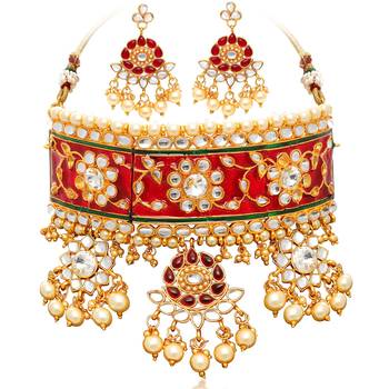 Gold diamond necklace-sets 1