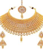 Gold diamond necklace-sets