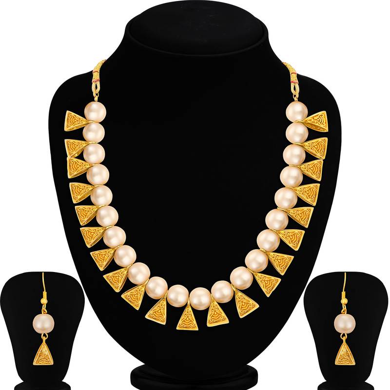 White pearl necklacesets Sukkhi Online Private Limited 3018915