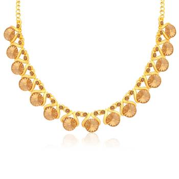 Brown crystal necklace-sets 3