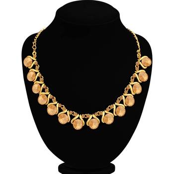 Brown crystal necklace-sets 4