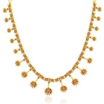 Brown crystal necklace-sets 3