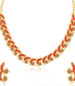 Multicolor crystal necklace-sets