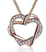 Gold cubic zirconia pendants