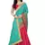 Blue Embroidered Silk Saree With Blouse