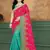 Pink embroidered silk saree with blouse