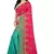 Pink embroidered silk saree with blouse