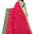 Pink embroidered silk saree with blouse