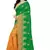 Green embroidered silk saree with blouse