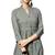 Grey embroidered rayon party-tops