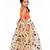 Orange & Yellow Organza Lehenga And Buttoned Top Set