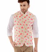 Multicolor Plain Cotton Nehru Jacket