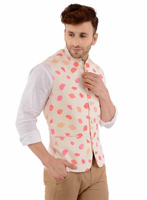 Multicolor Plain Cotton Nehru Jacket 4
