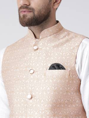 Multicolor Plain Cotton Nehru Jacket 5