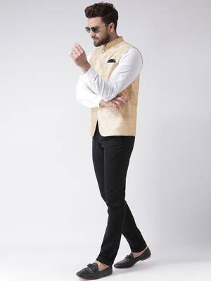 Multicolor Plain Cotton Nehru Jacket 2