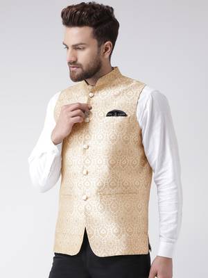 Multicolor Plain Cotton Nehru Jacket 3