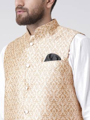 Multicolor Plain Cotton Nehru Jacket 5