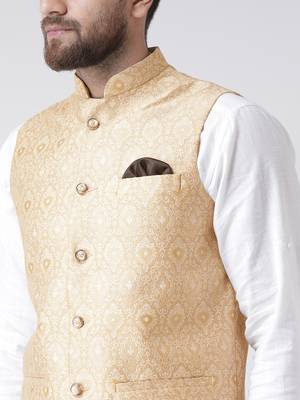 Multicolor Plain Cotton Nehru Jacket 5