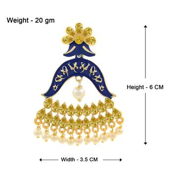 Saizen Traditional Dangler And Jhumki Alloy Earring 4