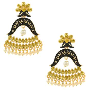 Saizen Traditional Dangler And Jhumki Alloy Earring 2