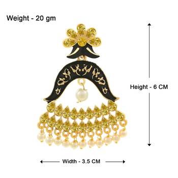 Saizen Traditional Dangler And Jhumki Alloy Earring 3