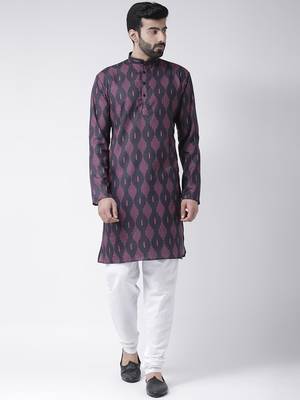 multicolor printed Cotton stitched kurta pajama 1