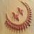 Uncut ruby necklace with earrings