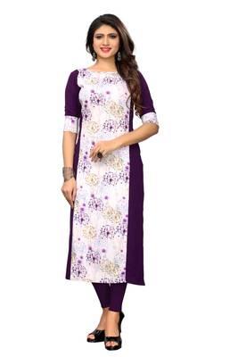 s White Color Heavy American Crepe  Stitched Kurti 1