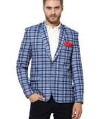Multicolor Plain Blended Cotton Stitched Men Blazers