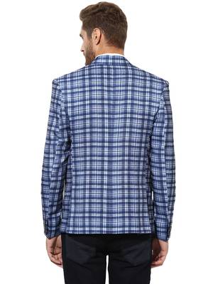 Multicolor Plain Blended Cotton Stitched Men Blazers 5
