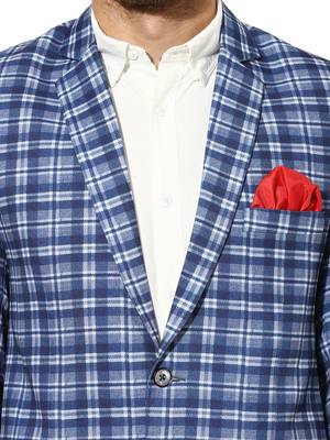 Multicolor Plain Blended Cotton Stitched Men Blazers 6